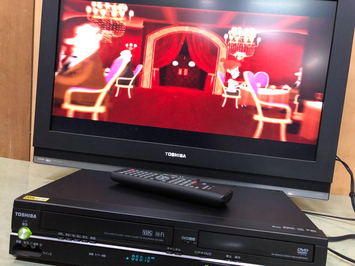 美品 動作品 東芝 ビデオDVD一体型 SD-V800 ビデオデッキ DVDデッキ |