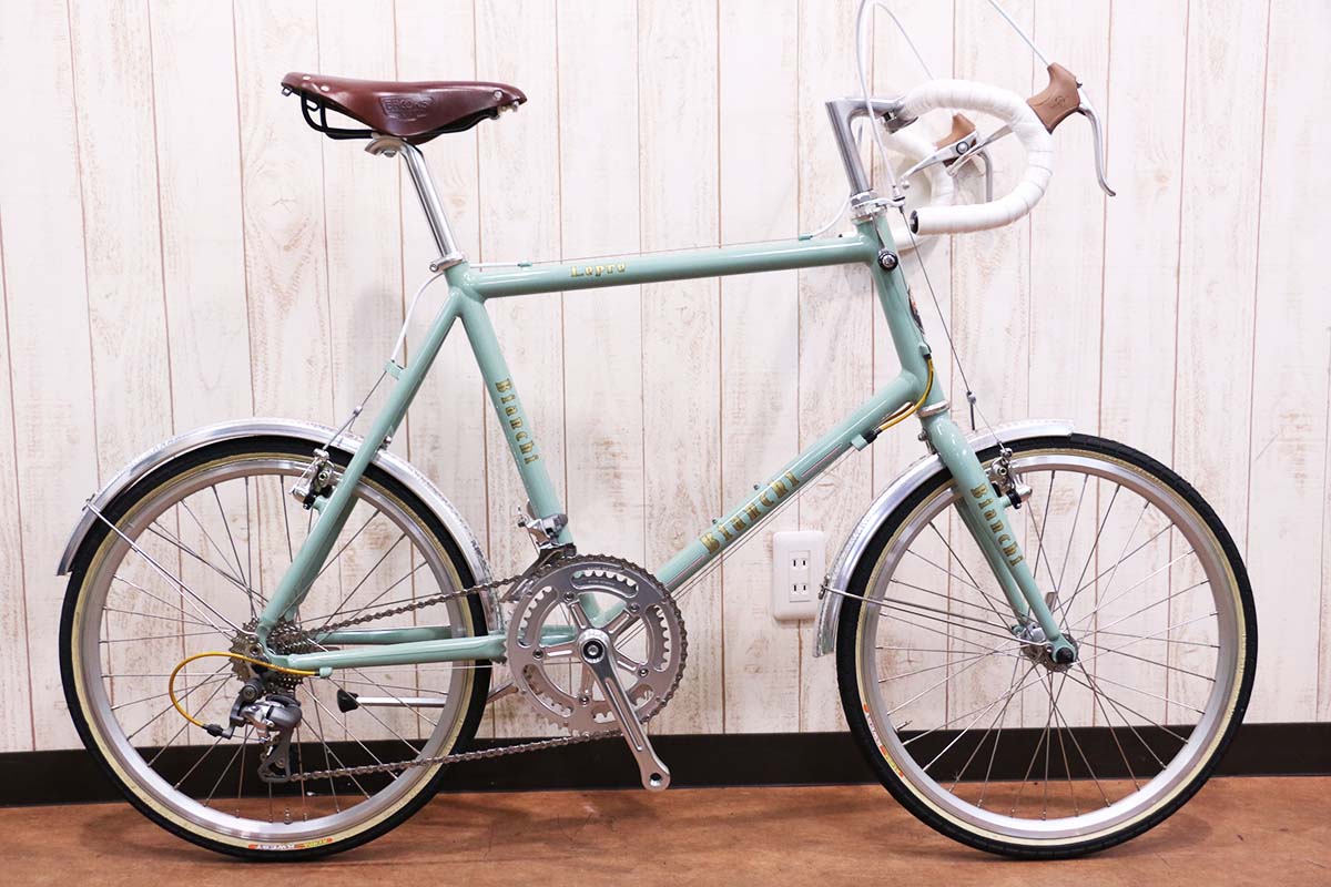 Bianchi Lepre 20インチ BROOKSサドル ミニベロ アルミ軽量 期間限定!!☆Bianchi ビアンキ Lepre minivelo DROP BROOKS TIAGRA