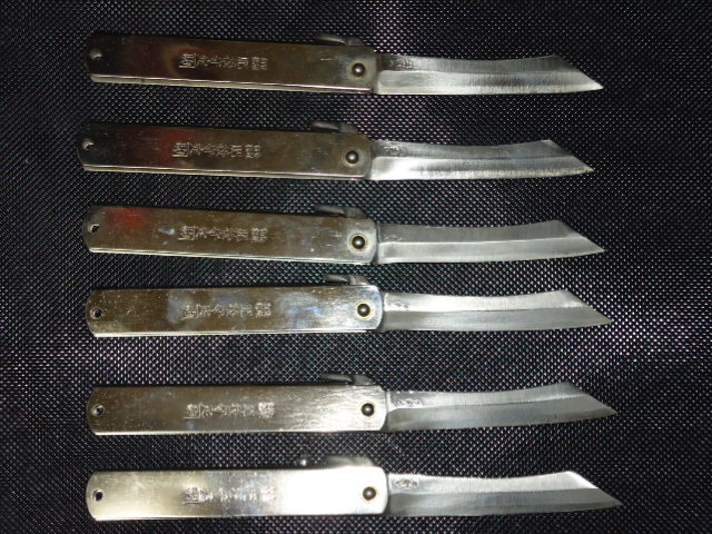 肥後守 定（駒）ナイフ　6本_1