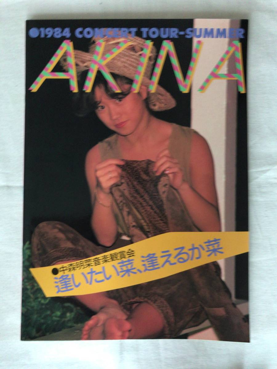中森明菜 1984年 ツアーパンフレット 逢いたい菜、逢えるか菜 即決