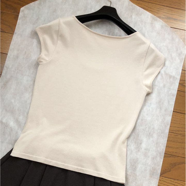 フォクシー トップス38 ベージュ カットソー