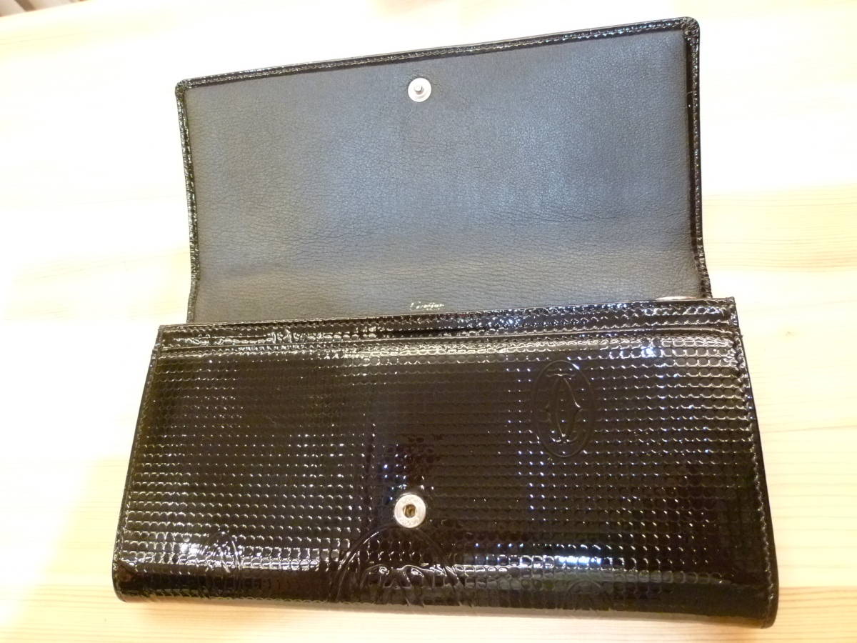 美品☆カルティエCartier ハッピーバースデーエナメル 長財布☆格安 美品☆カルティエCartier ハッピーバースデーエナメル 長財布☆格安