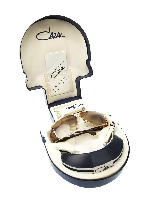 美品 カザール サングラス MOD.951 CAZAL スポーツデザイン 箱付 ストラップ付 西ドイツ製