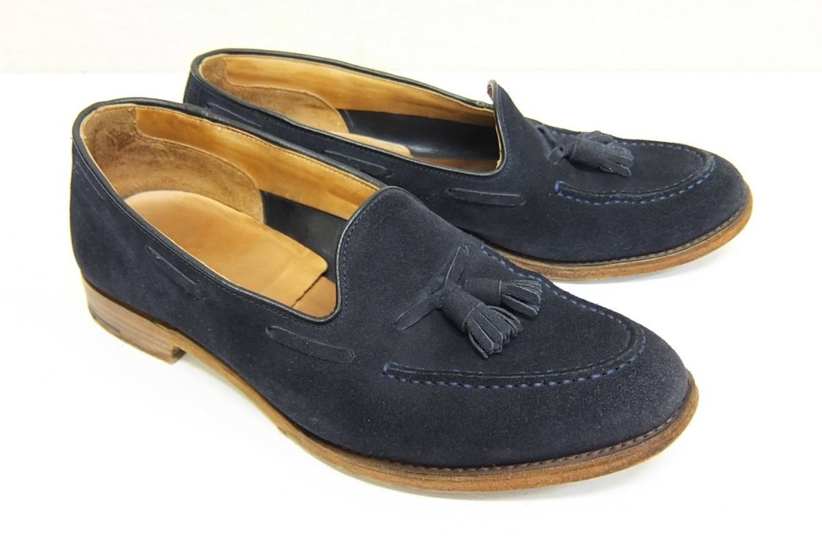 Church's Fosbury スエード タッセルローファー 紺 9F チャーチ