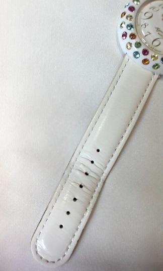 bonbon watch-（ボンボンウォッチ）レイインボー（ホワイト）美品です
