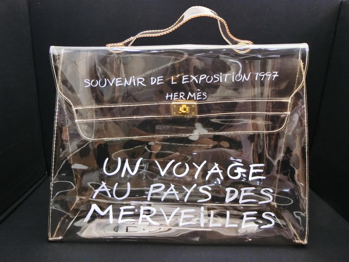 100%新品，安い Z1749 HERMES エルメス ビニールケリー ハンド バッグ 良品(ケリー)｜売買されたオークション情報、yahooの商品情報をアーカイブ公開 - オークファン かばん、バッグ