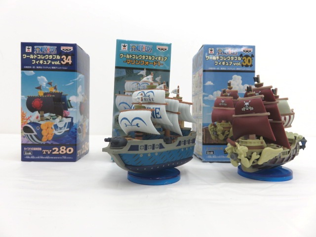 030-061◇ワンピース コレクタブル 242 大洋の海賊団船 280 海軍船 06