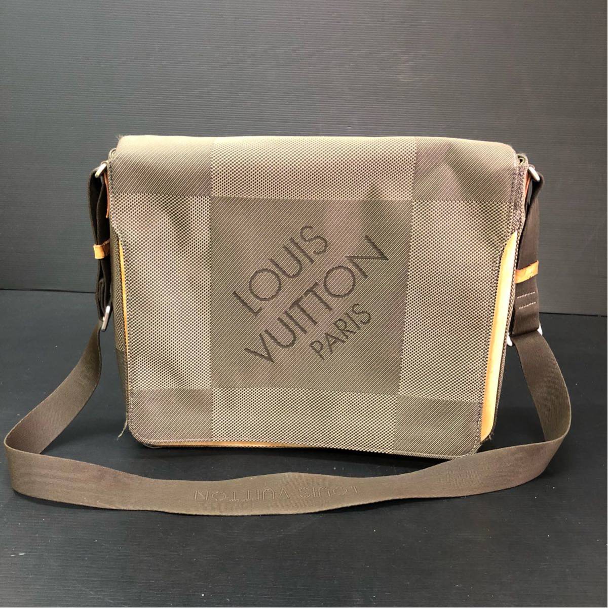 ◇◇ LOUIS VUITTON ルイヴィトン ダミエ ジェアン レザー メサジェ 