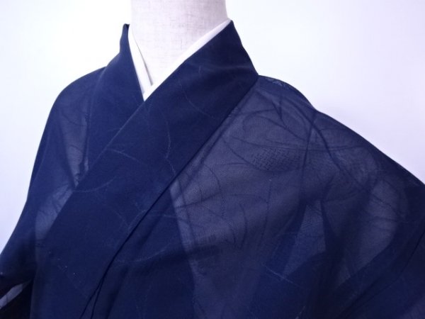  IDN 夏物小紋 紗 芝草文様 着物(仕立て上がり)｜売買されたオークション情報、yahooの商品情報をアーカイブ公開 - オークファン 仕立て上がり