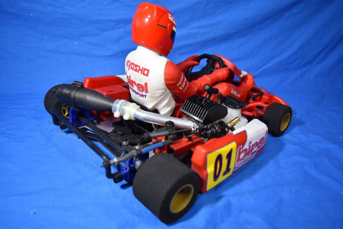中古・走行数回程度】 1/5 京商 Birel レーシングカート GZ15エンジン