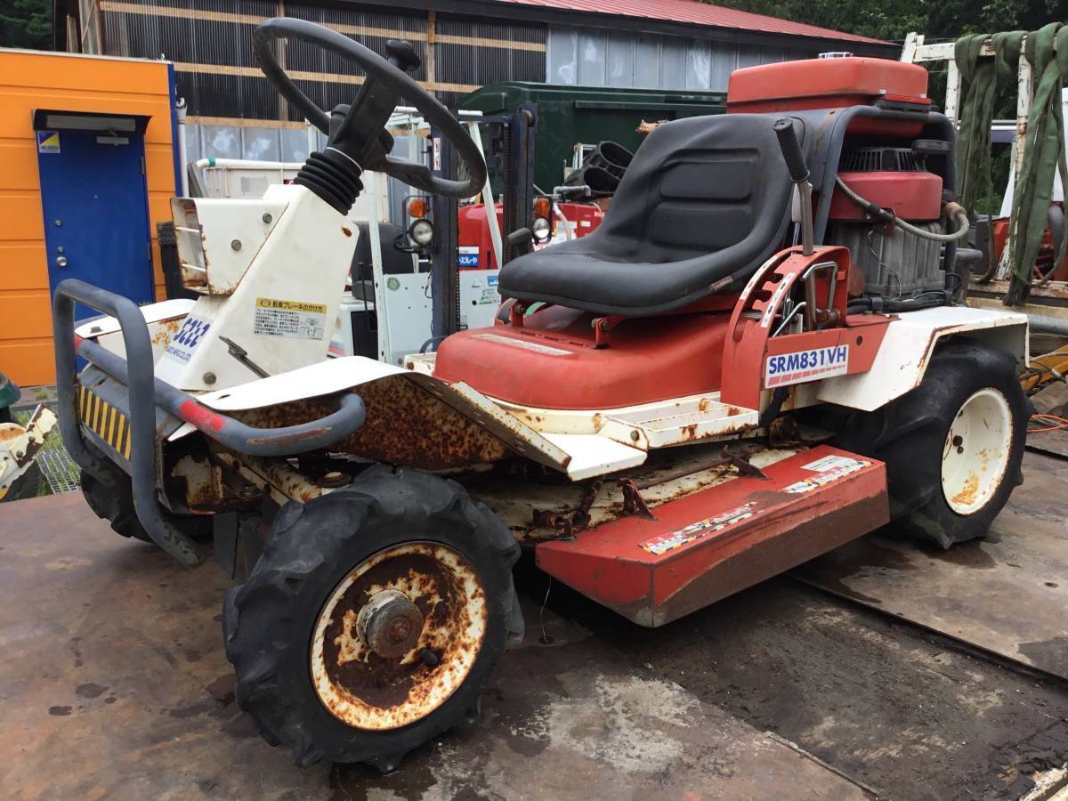 サトウ ラビットモアー SRM831VH 乗用草刈機 修理ベース 現状ジャンク_2