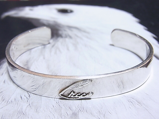 SHAFT SILVER WORKS】希少絶版B'z稲葉さん特注フェザーバングル/K.I