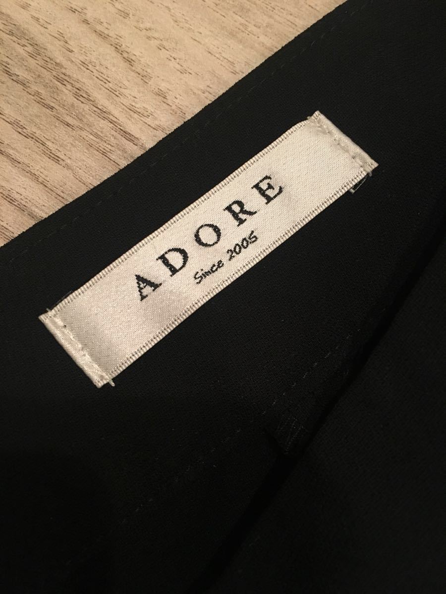 ADORE アドーア ワイドパンツ ブラック 定価32，400円