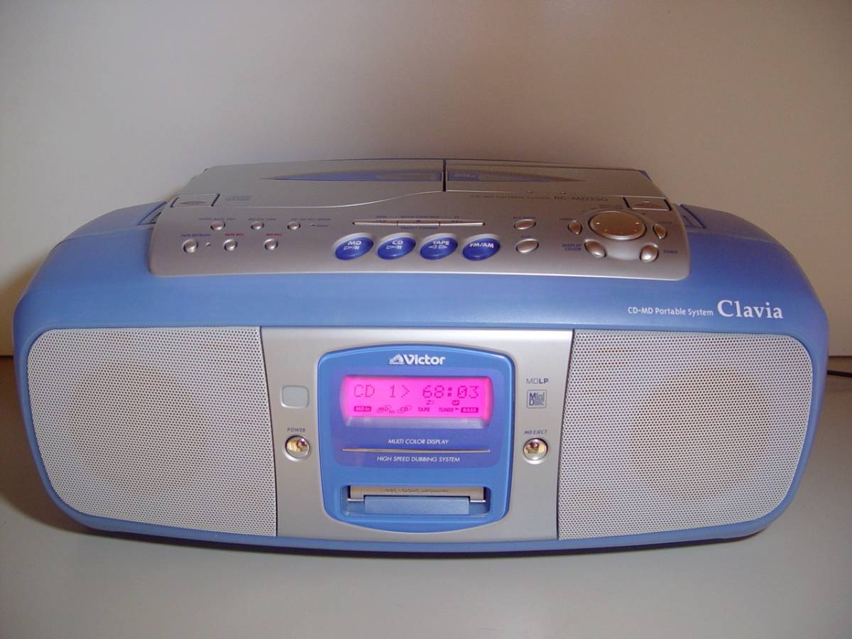 VICTOR RC-MD330-Aアクアブルー(CD/MDラジカセ)(MDコンポ)|売買された VICTOR RC-MD330-Aアクアブルー(CD/MDラジカセ)(MDコンポ)|売買された