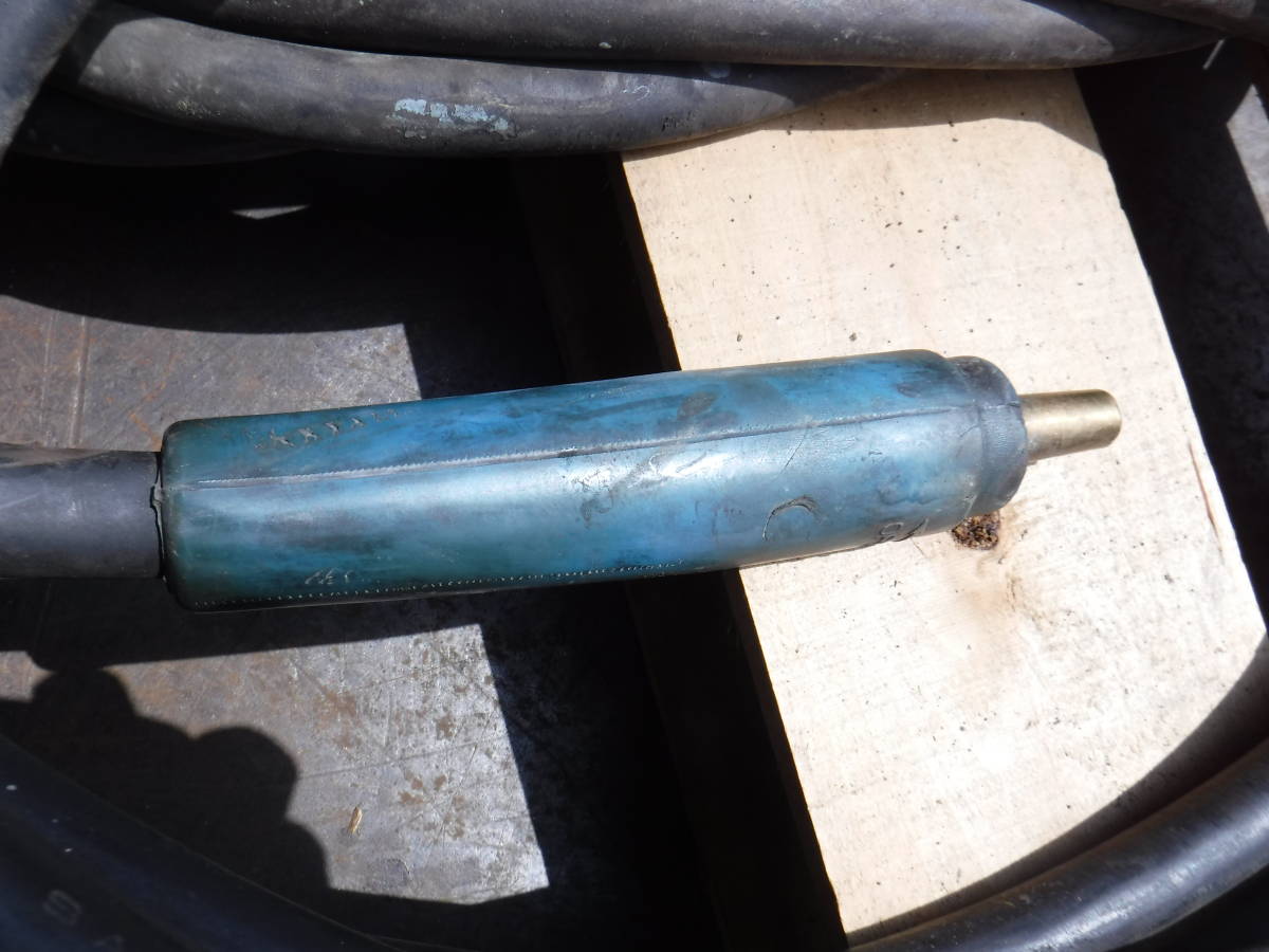 №105　キャプタイヤ　溶接用キャップタイヤケーブル　4巻きセット　中古　太さ15㎜　ホルダー　アース　アーク溶接機　ジョイント付き_3