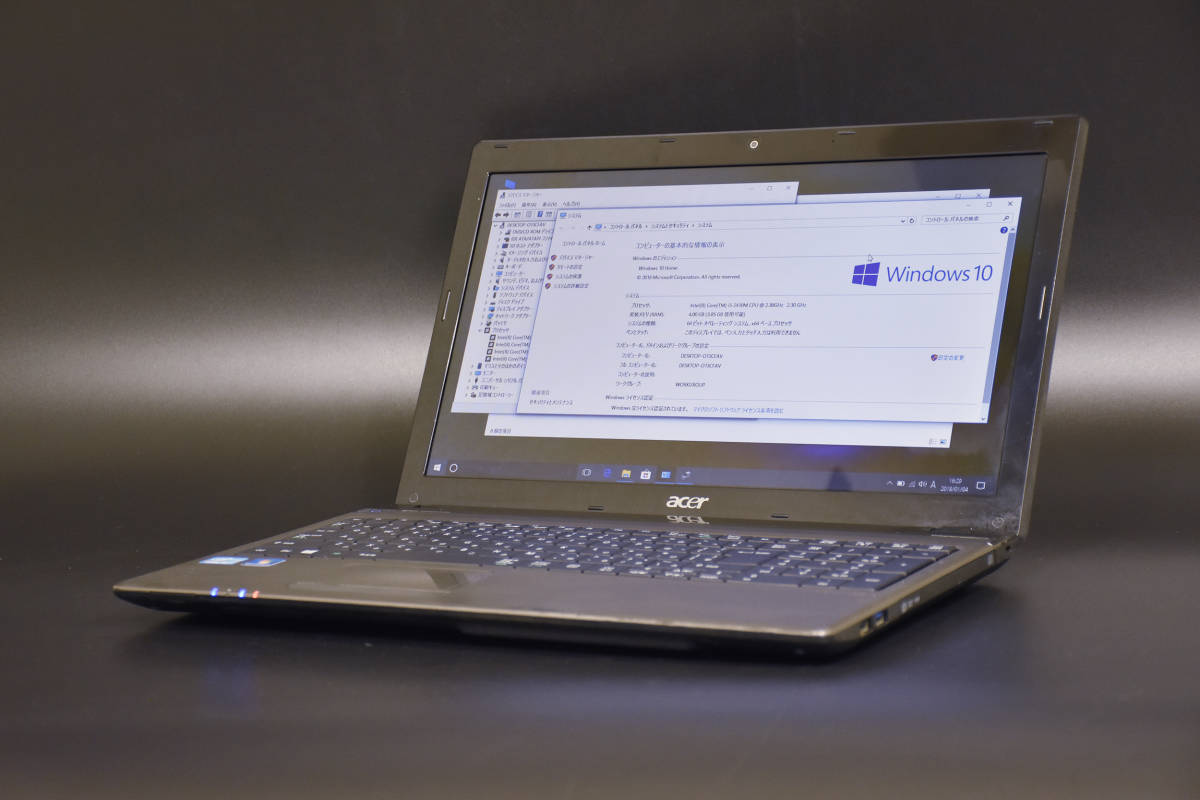 Acer - acerノートPC i5 SSD換装済み Acer ノートパソコン Core i5 メモリ4GB Win10 SSD交換済 Acer acer