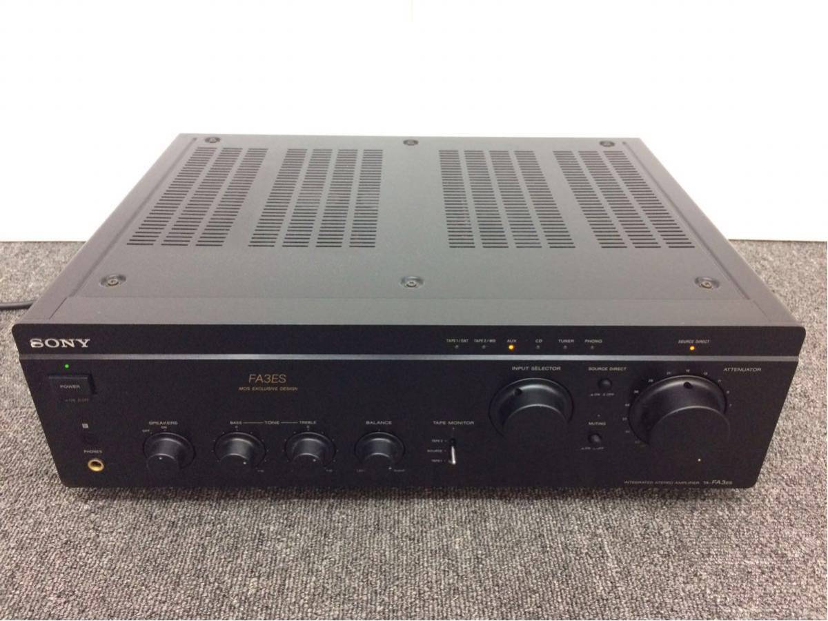 HOT，低価 アンプ SONY ソニー TA-FA3ES プリメインアンプ ブラック 通電確認済み reref-d 0725(ソニー)｜売買されたオークション情報、yahooの商品情報をアーカイブ公開 - オークファン ソニー