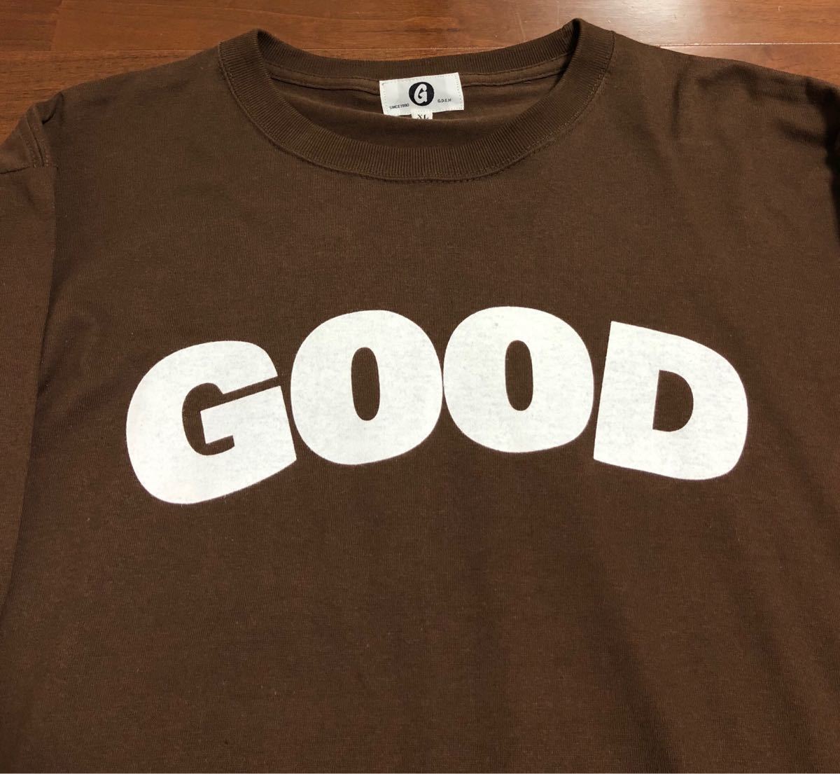 GOODENOUGH GOOD E ロンT 茶XL 藤原ヒロシ fragment 香取慎吾 