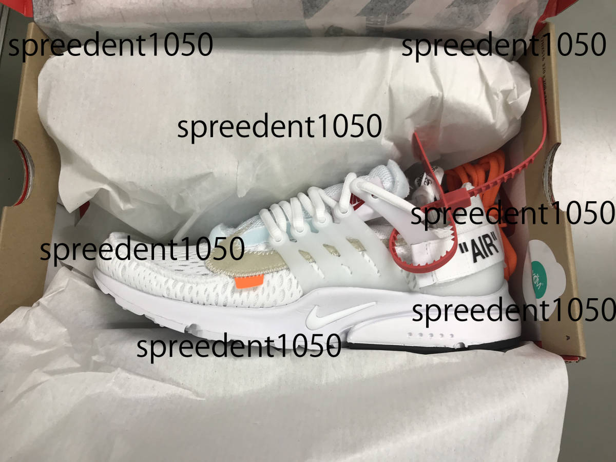 中古 正規 SNKRS 国内正規品 NIKE OFF-WHITE AIR PRESTO THE 10 ナイキ 