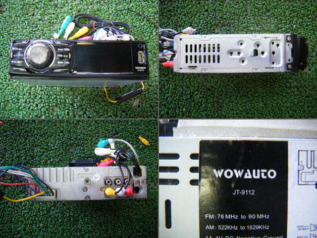 WOWAUTO JT-9112 カーオーディオ 本体 3インチ液晶モニター付き WOWAUTO JT-9112 DVD/USB/SD/ マルチ