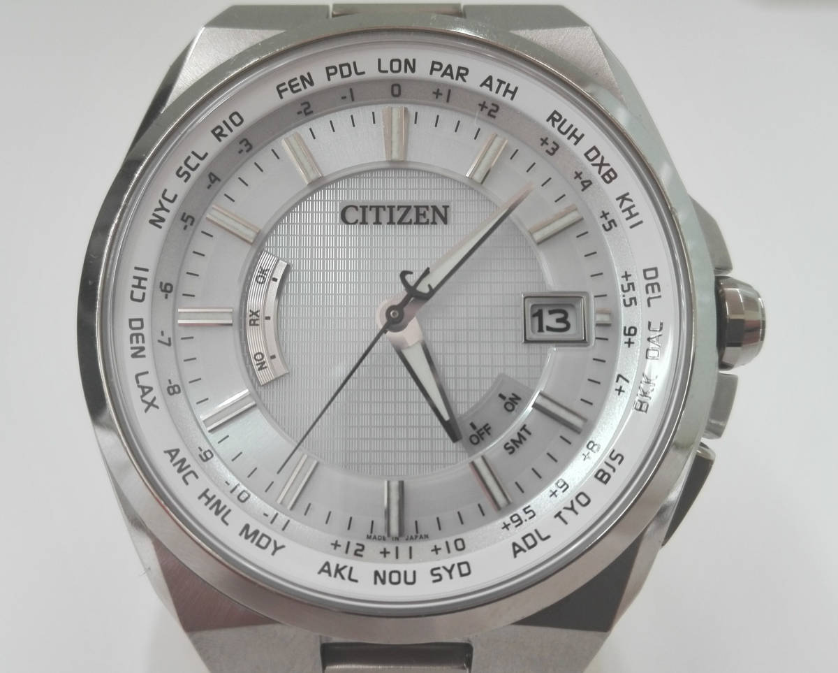 CITIZEN シチズン ATTESA アテッサ H145-T018548 メンズ ベルト短 白 