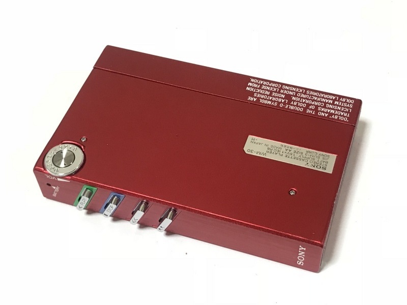 稀少 SONY WM-30 レッド カセットウォークマン 動作未確認品 赤 SONY