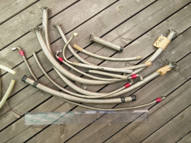 アールズ　エアロクイップ　ステンレスメッシュホース他　AN4 AN6 AN8 AN12 中古　ターボライン等色々　_1