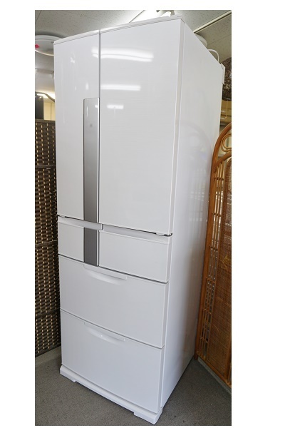 引取可能□三菱 ノンフロン 冷凍冷蔵庫 MR-JX52W-W□全定格内容積520L