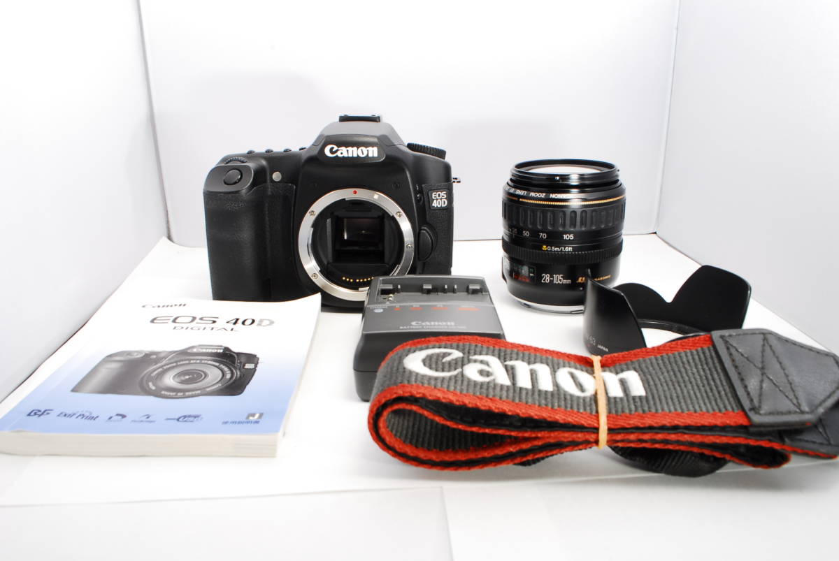 新品，100%新品 〓外観綺麗 USM付レンズ付き〓キヤノン EOS 40D フード
