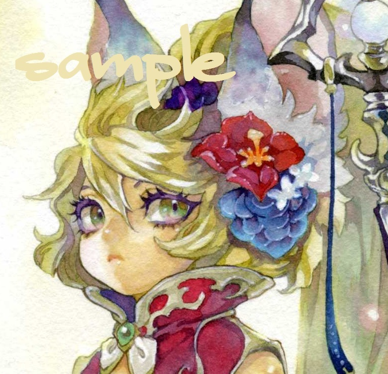 オリジナル手描きイラスト ラフ付