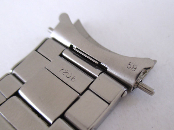 ROLEX 20mmリベットブレス 7206 FF58