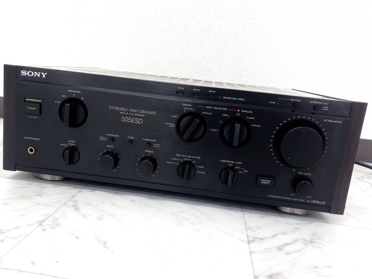 【美品】SONY ソニー TA-F505ESD プリメインアンプ 音出し確認済み 美品】SONY ソニー TA-F505ESD プリメインアンプ 音出し確認済み