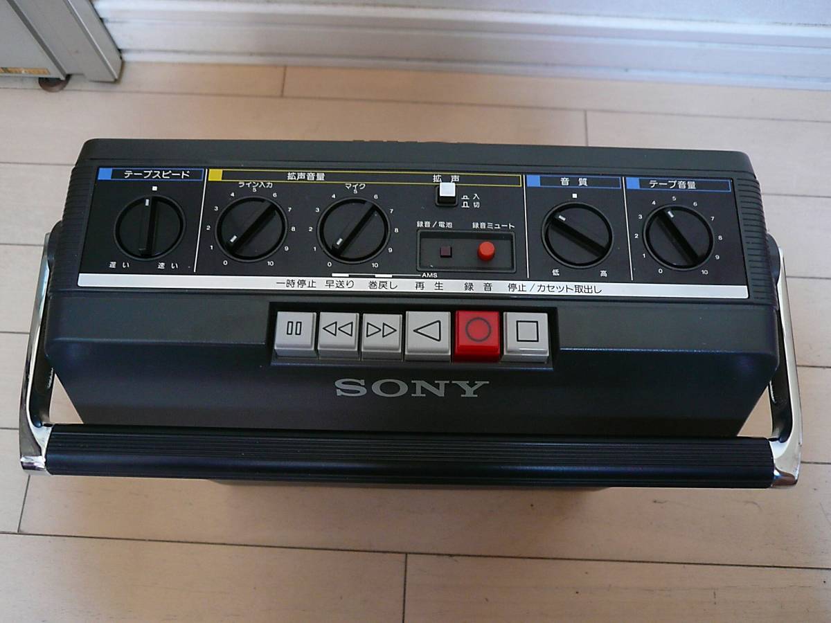 ☆美品 貴重 廃盤 SONY TCM-1390 拡声機能付テープレコーダー ソニー 教室（踊り・ダンス）・イベントで活躍します！☆_10