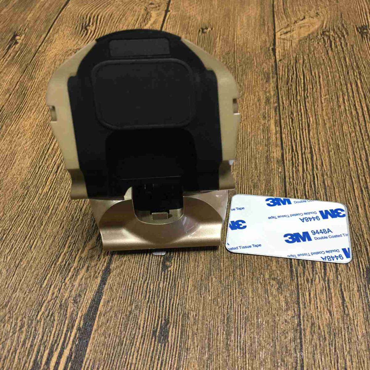 　◆◆ 創意スマホ車載ボルダー折りたたみ式　回転可能 2..0シャンペン色「磁力式」_4