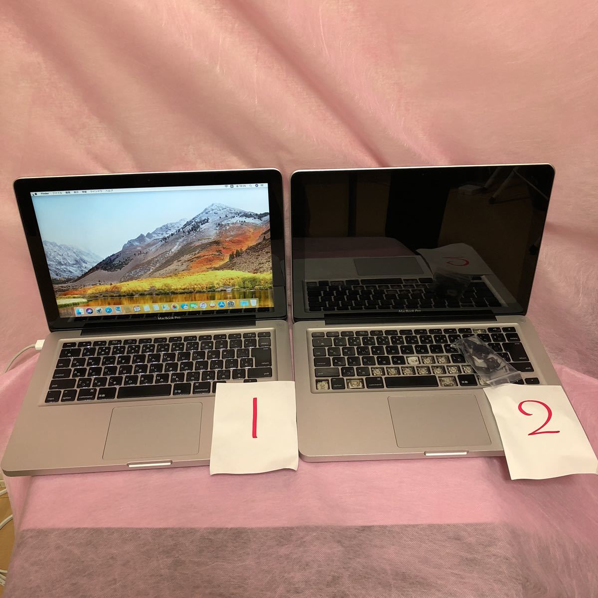 MacBook Pro A1278 - ジャンク SSD 2台セット メルカリ Apple 充電器1 