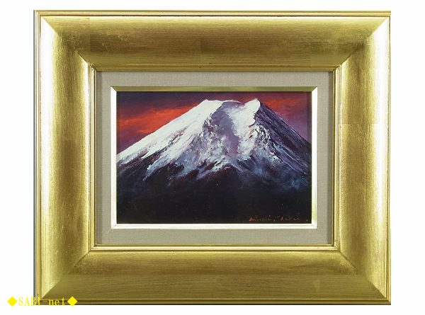 武井清　立山残雪（黒部平）　油彩　F30号 ◇SABI◇武井清 朱富士 油彩 SM サムホール 古径額◇額装 山岳画家