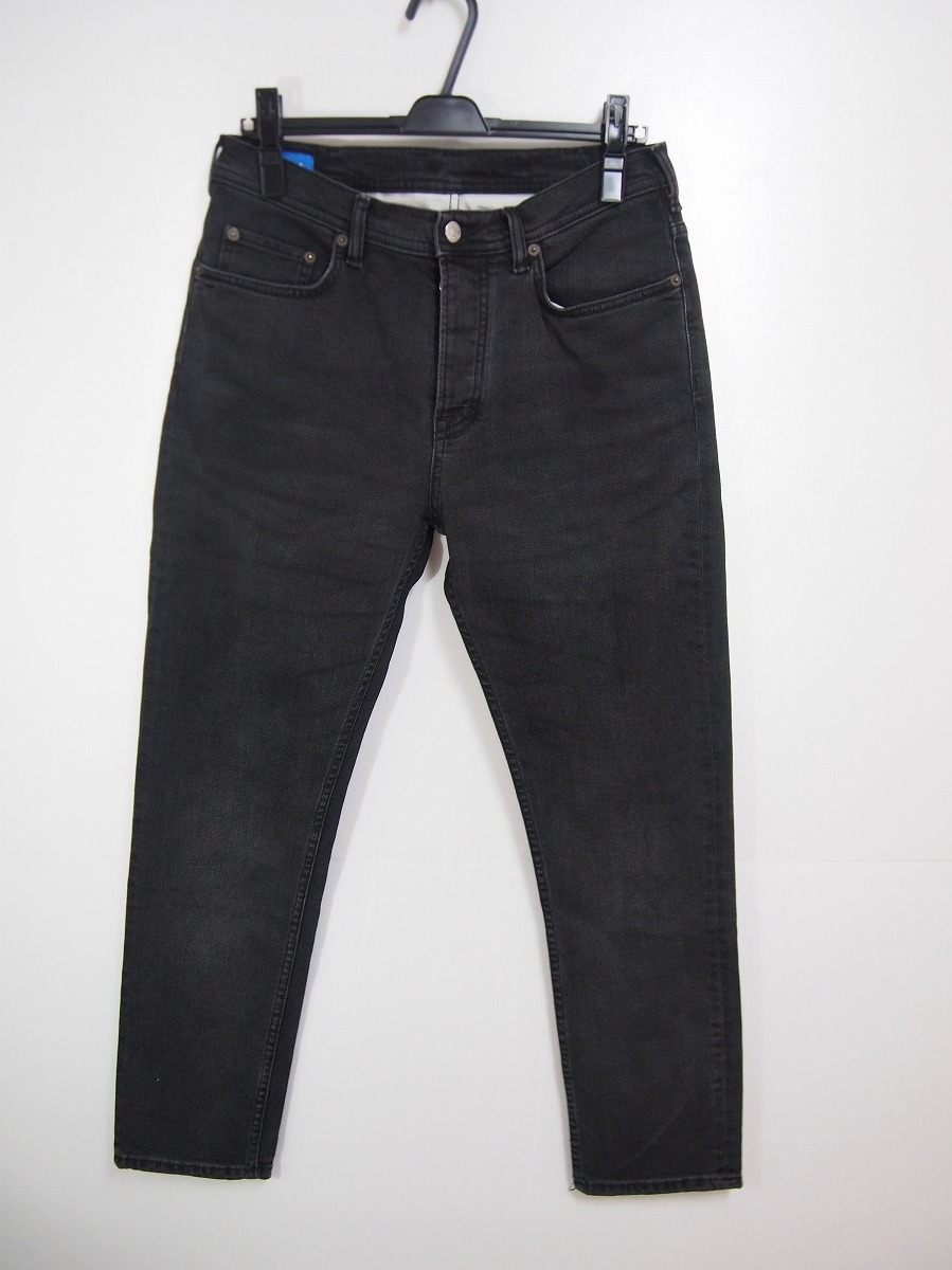 公式 17AW Acne Studios Bla Konst アクネ RIVER USED BLK1 ストレッチ 