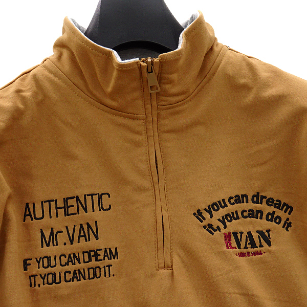 新品 ミスターヴァン 刺繍プリントハーフジップ長袖カットソーM黄★I47132 MR.VAN メンズ ロングTシャツ 石津謙介 ワッペン装飾 ミスターヴァン mr．van（トップス｜メンズファッション）の通販 SALEセール アウトレット 2025モデル ZIP