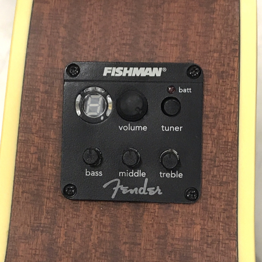 フェンダー エレアコギター The Armstrong Hellcat 19F 弦長約640mm ブラウン系 ジャンク_7