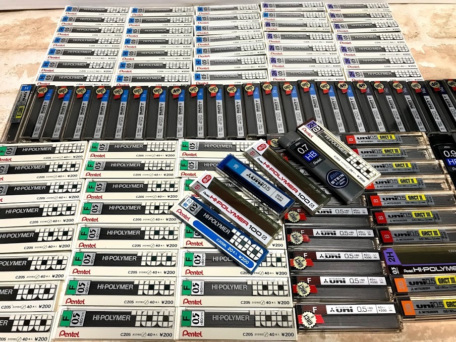 519/ぺんてる・UNI他 シャーペン芯 替芯 大量まとめてセット 未使用品