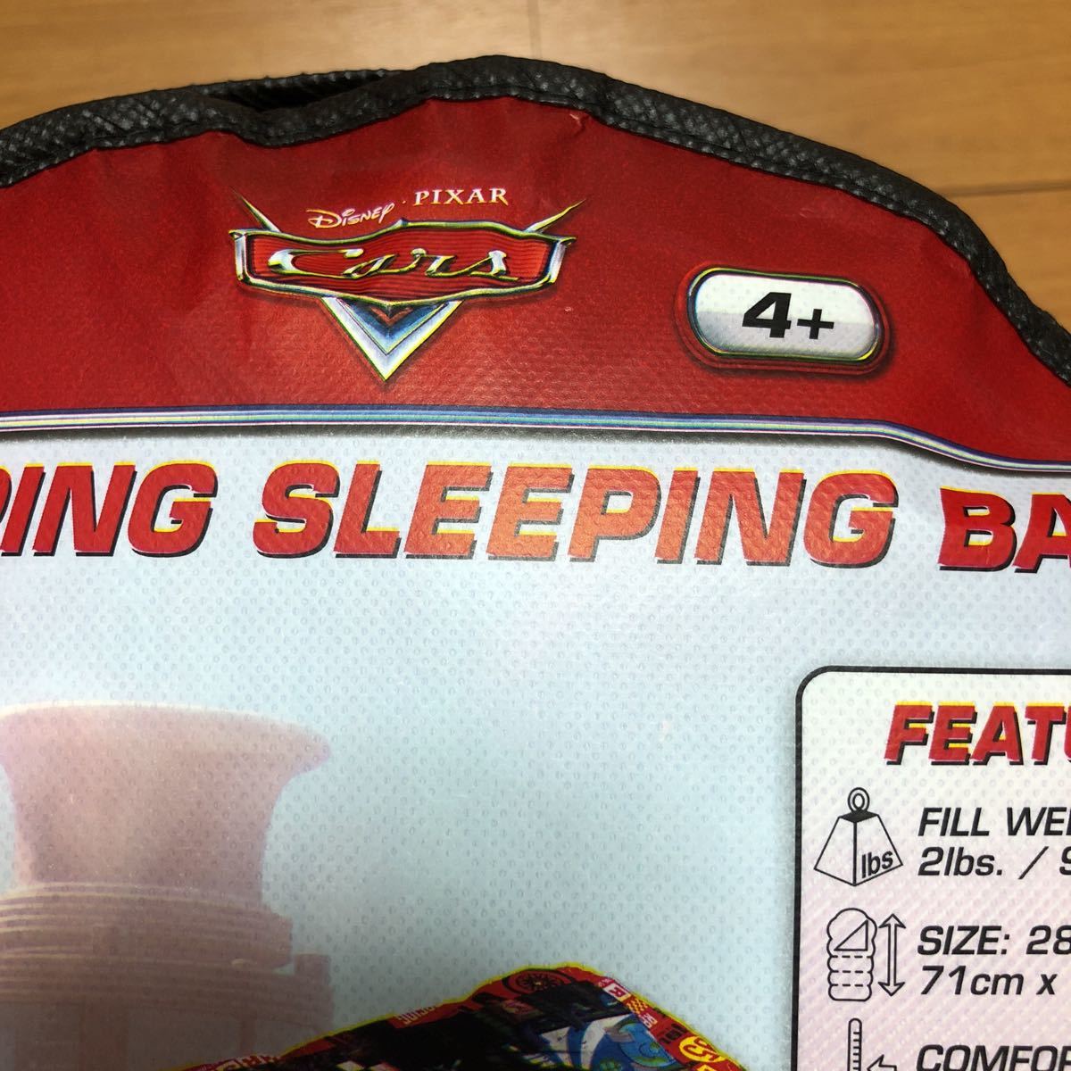 ディズニーカーズ寝袋キッズキャンプ未使用_3