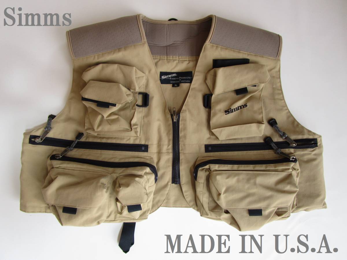 【高品質，得価】 Simms/シムス フィッシングベスト ディープウェーディングモデル アメリカ製 XL 実寸:身幅66/着丈43cm ヤフネコ60サイズ(ベスト)｜売買されたオークション情報、yahooの商品情報をアーカイブ公開 ベスト