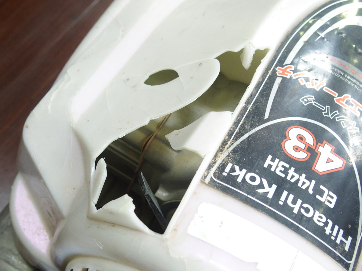 1円 日立 常高圧エアコンプレッサー EC1443H 断線 ジャンク f001