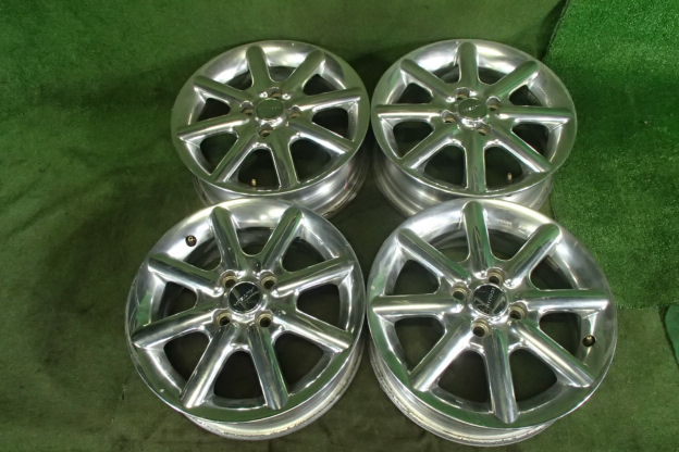 日産 +50 15×5.5JJ 4穴PCD100 タイヤ要交換 キューブ純正 キューブ 