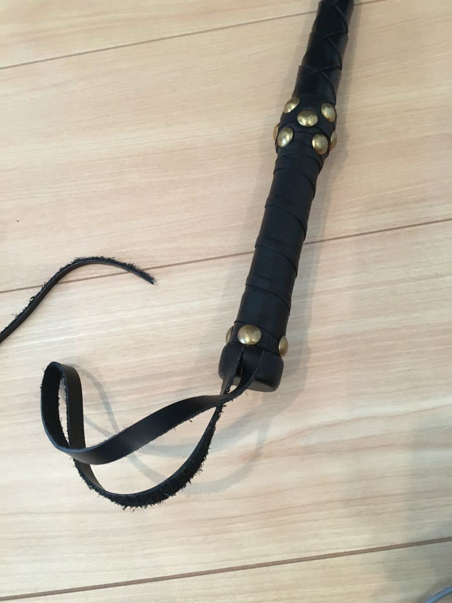 R目白店購入 革 一本鞭 120cm 4本巻き | グリッターストライプドレッサー