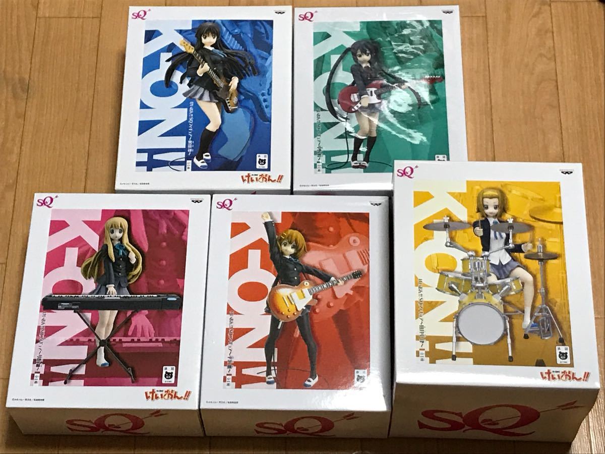バンプレスト けいおん!! SQフィギュア 全5個セット 平沢唯 秋山澪