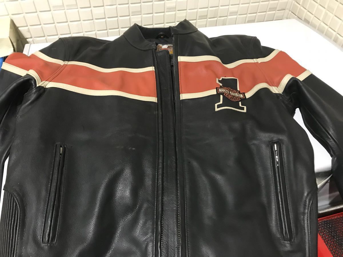 売り切り！】ハーレー レザーシングルライダースジャケット Mサイズ