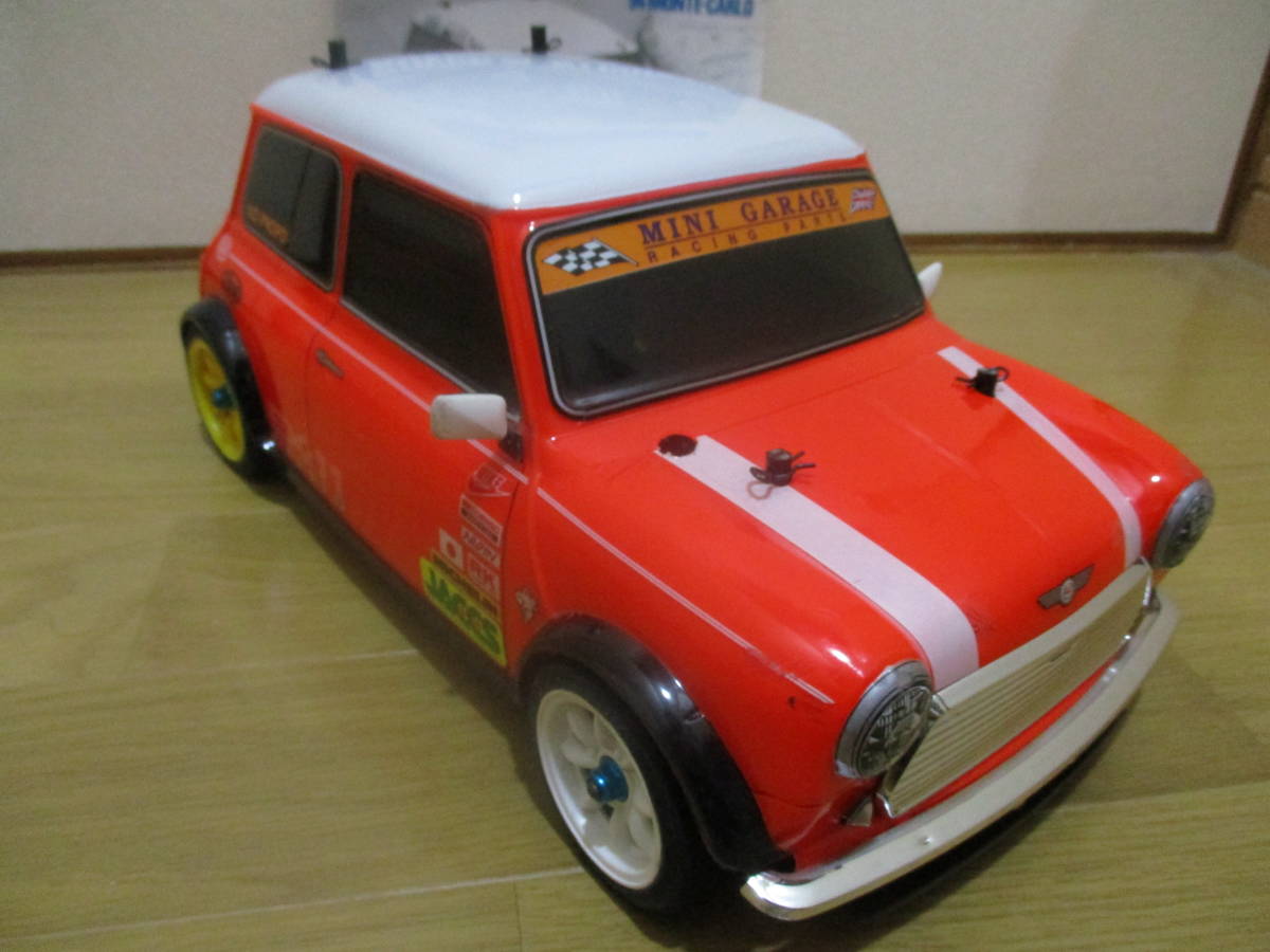 中古 タミヤ M01 ミニクーパー Mシャシーキット サーボ モーター OPパーツ 説明書付