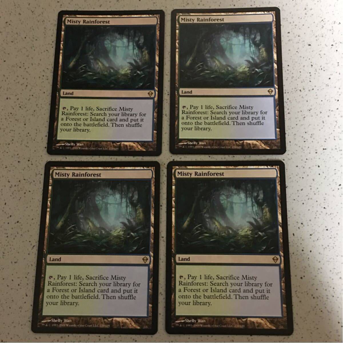 霧深い雨林 英語版 4枚 mtg 公式通販 霧深い雨林英語版4