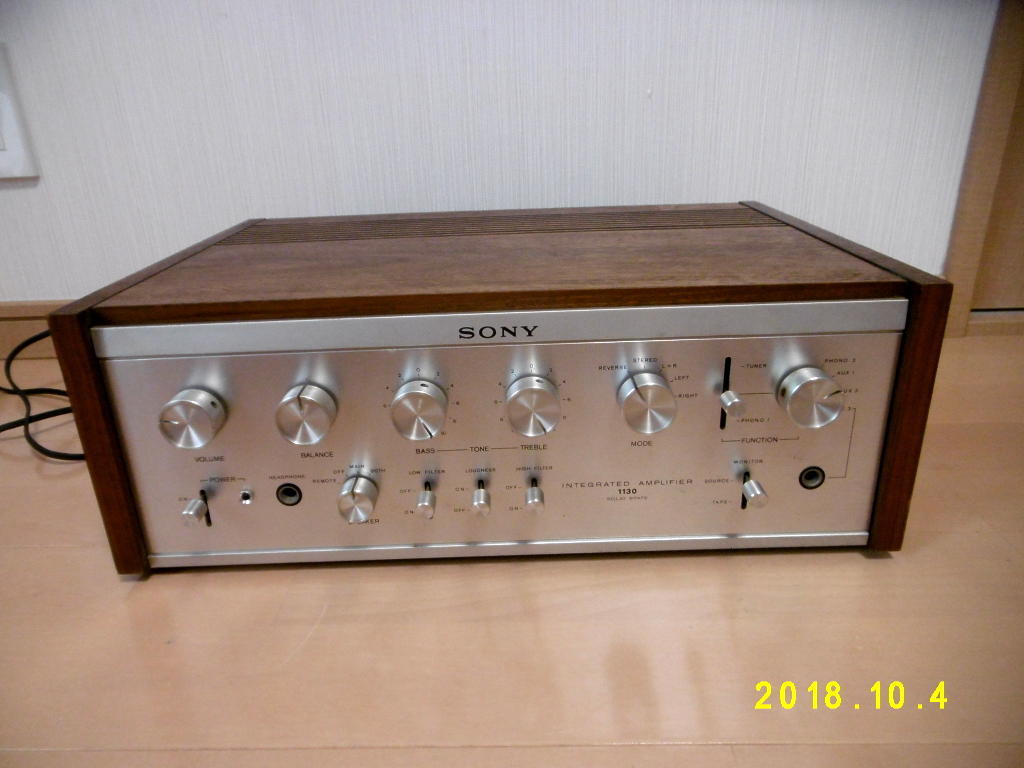 SONY TA-1130 プリメインアンプ 高音質 木枠仕様 日本製 現状渡し